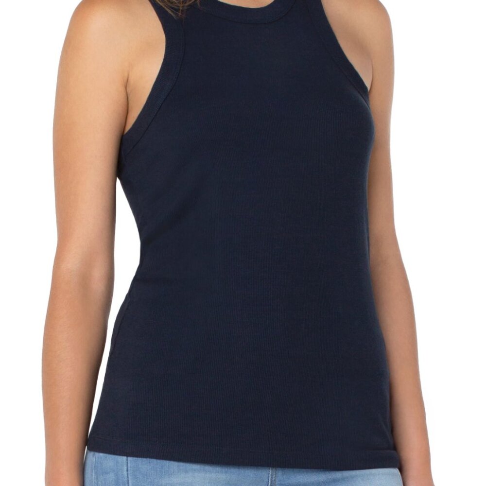 Liverpool white ribbed tank top